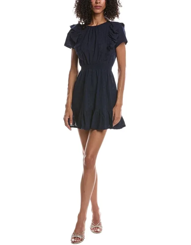 Ruffle Front Mini Dress