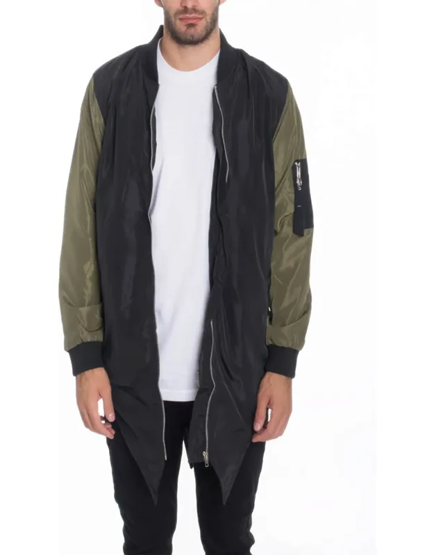Casual Windbreaker Satin Jacket - Water-resistant, Lightweight Fabric