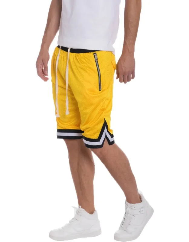 Striped Band Basketball Shorts