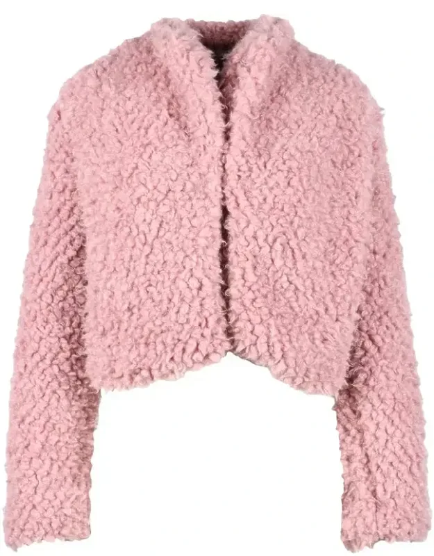 Plush Polyester-blend Jacket