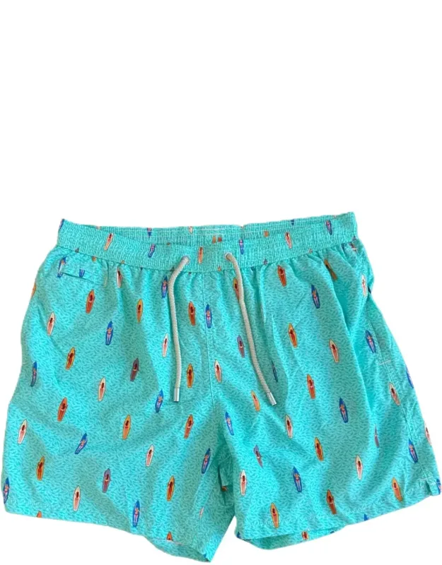 Light Blue Lighting Micro Fantasy Swim Shorts