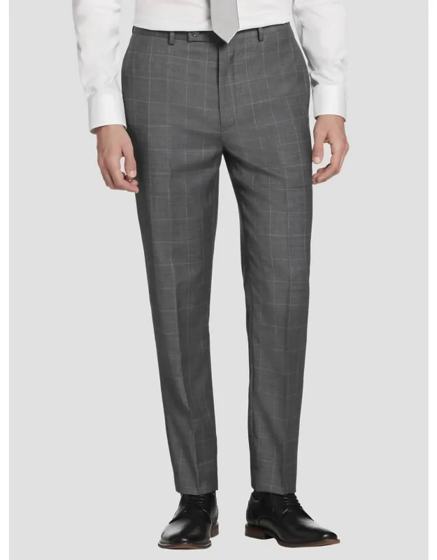 Slim Fit Wool Blend Pants