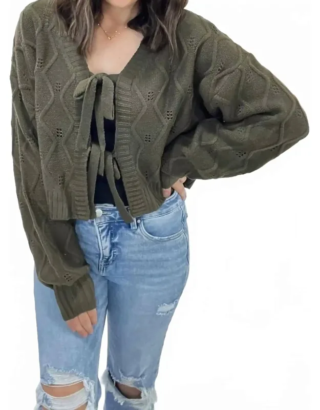 Knotted Knit Cardigan