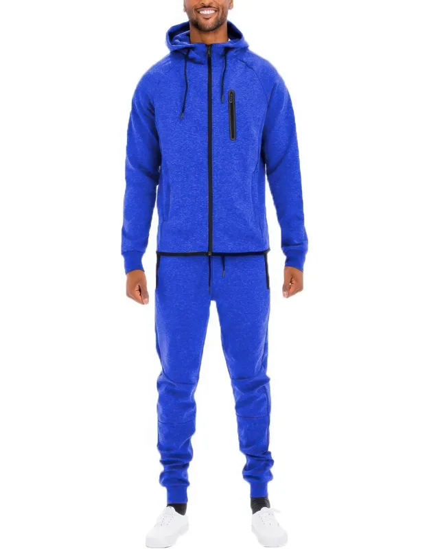 Full Zip Sweat Pant Set - Durable Fabric, Regular Fit