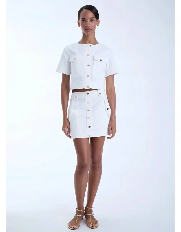 Flora Denim Skirt