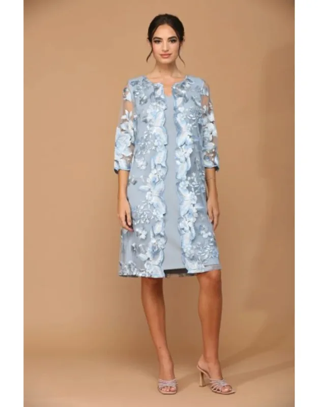 Mother Of Bride Attached Jacket Dress