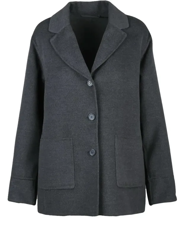 Polyester-blend Coat