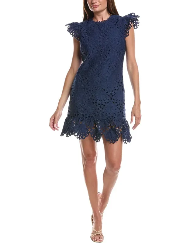 Embroidered Mini Dress