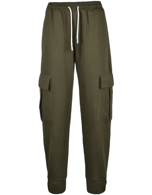 Cargo Tracksuit Pants With Ribbed Cuffs