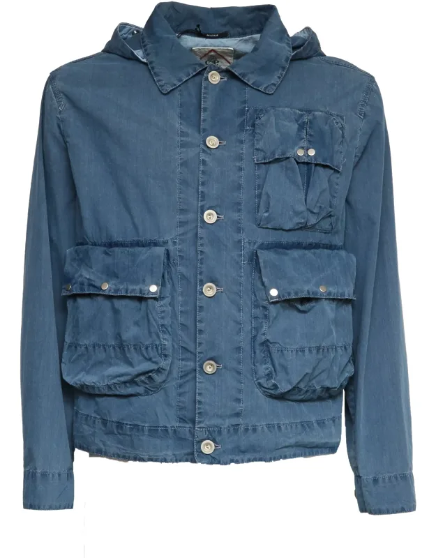 Bleached Goggle Hooded Jacket