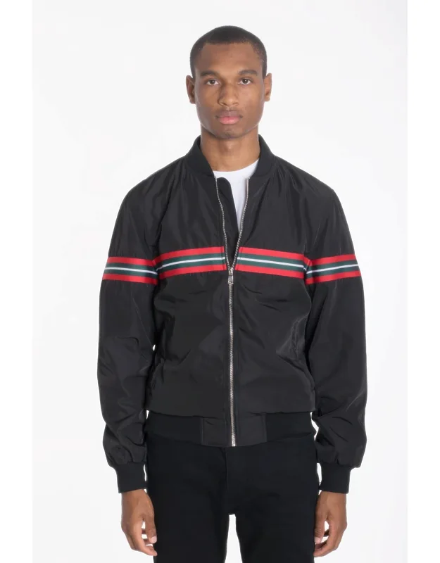 Woven Taped Bomber Jacket