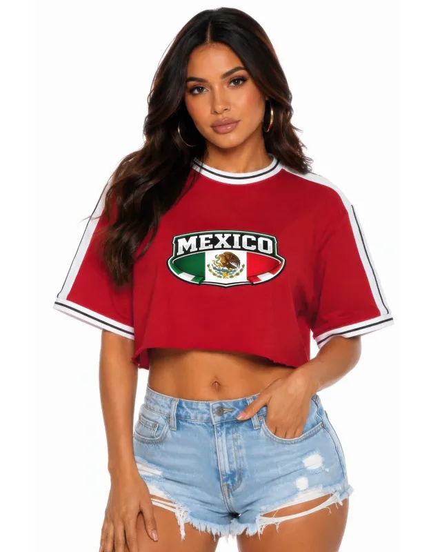 Short Sleeve Cotton Mexico Print Shirt