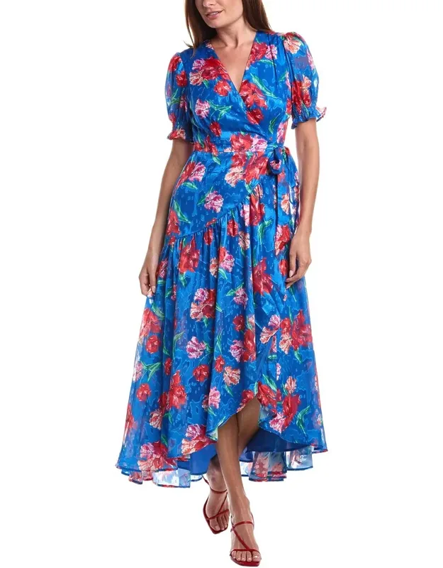 Pearl Wrap Maxi Dress