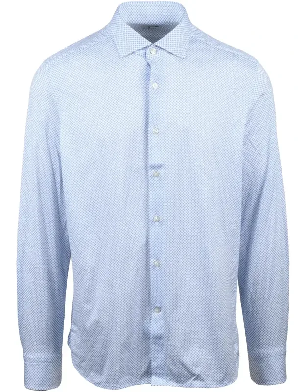 Long Sleeve Micro-pattern Shirt