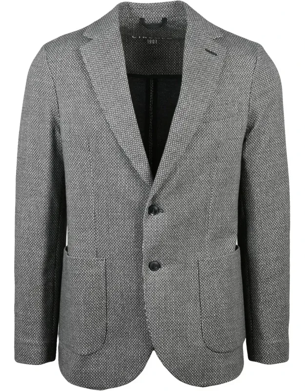 Textured Cotton Stretch Jacket