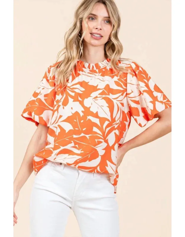 Puffed Sleeve Western Top
