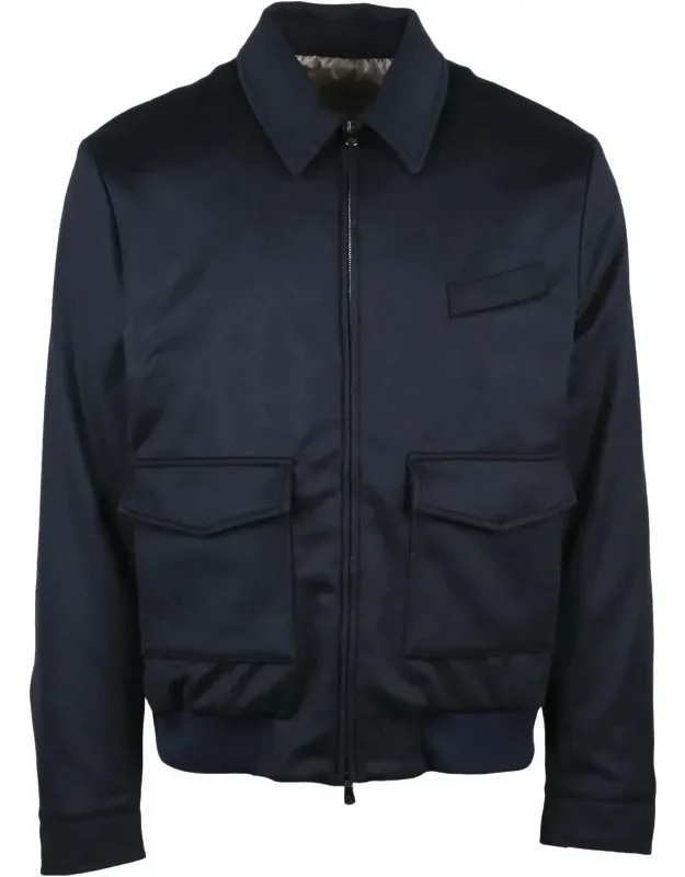 Cashmere-blend Aviator Jacket