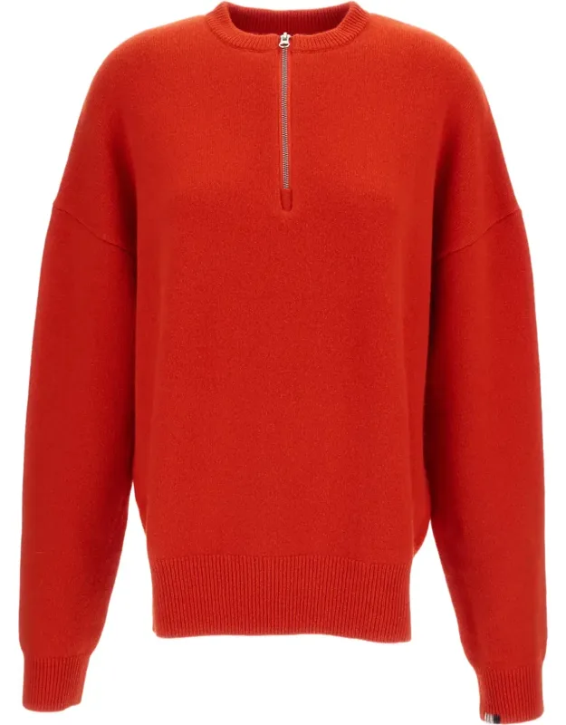 Cashmere-blend Zip-up Sweater