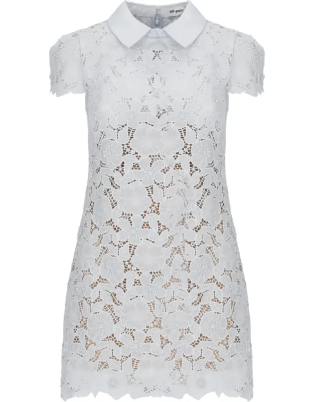 Floral Lace Mini Dress
