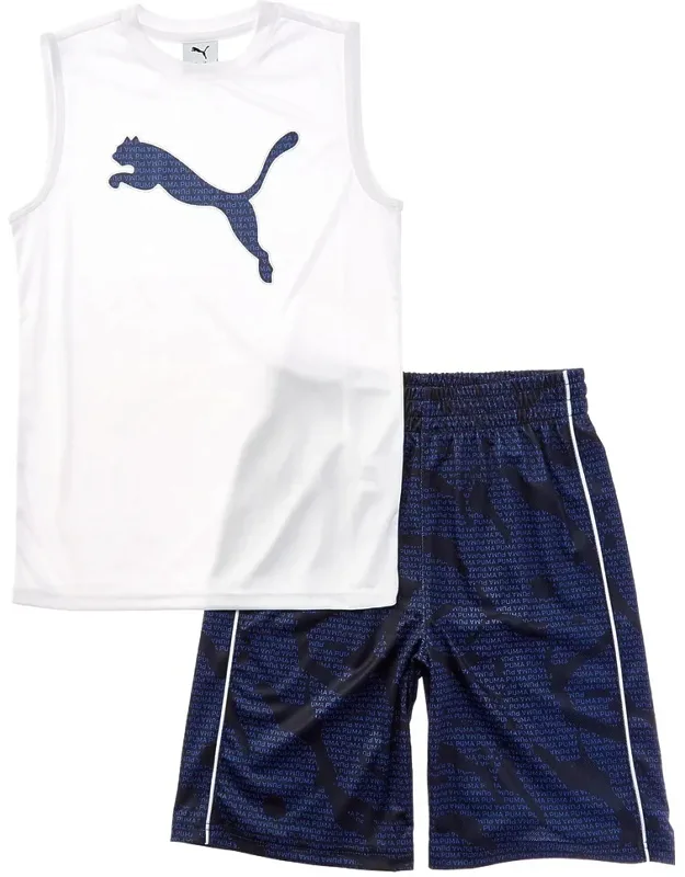 2pc Muscle T-shirt & Mesh Short Set