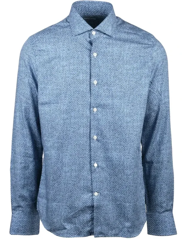 Textured Pattern Button-down Shirt