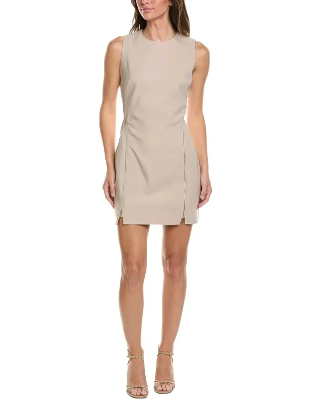 Zipper Detail Sheath Dress