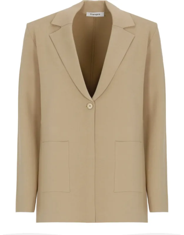 Viscose Single Breasted Blazer