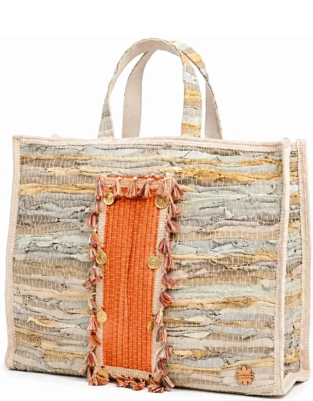 Handmade Tassel Tote Bag