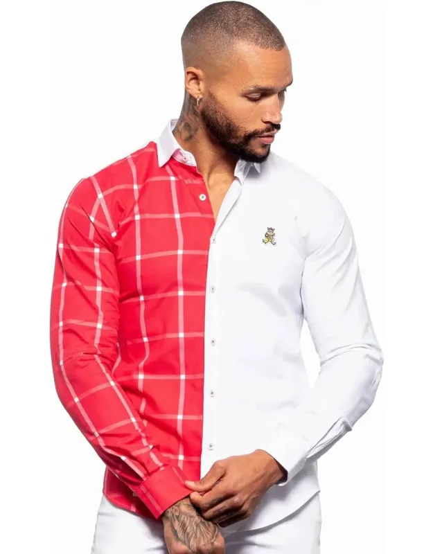 Plaid Frog Oxford Button Down Shirt