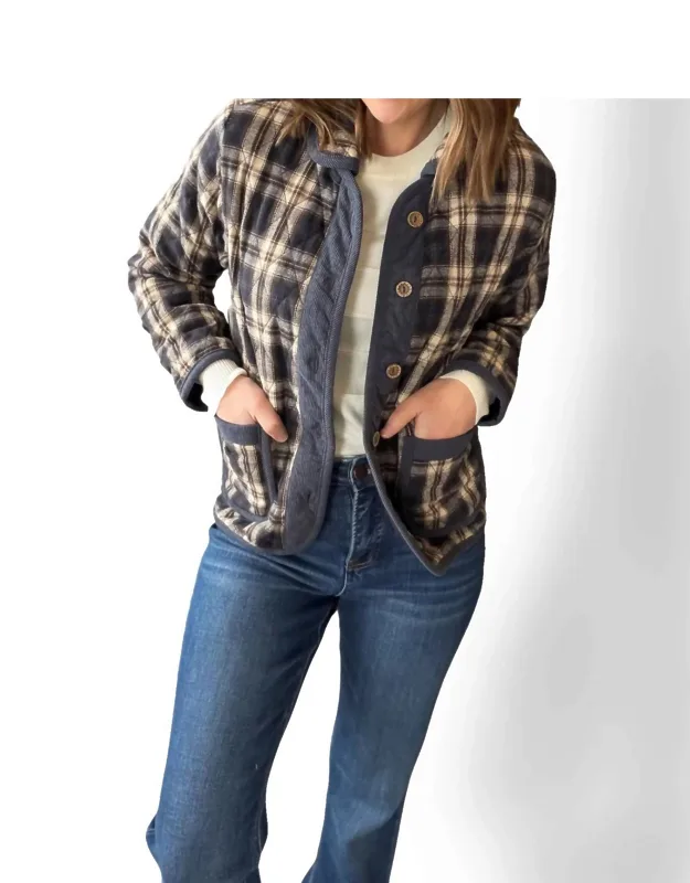 Quilted Plaid Jacket