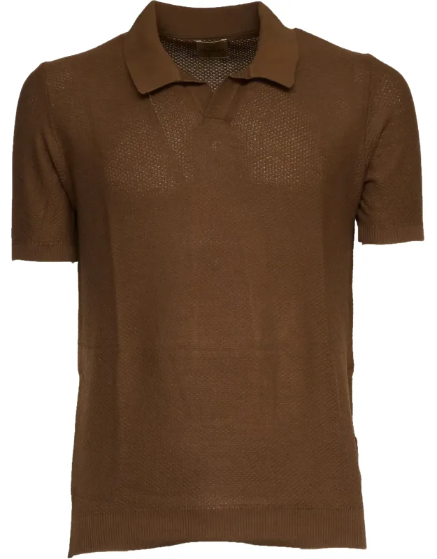 Mako Cotton Honeycomb Polo Shirt