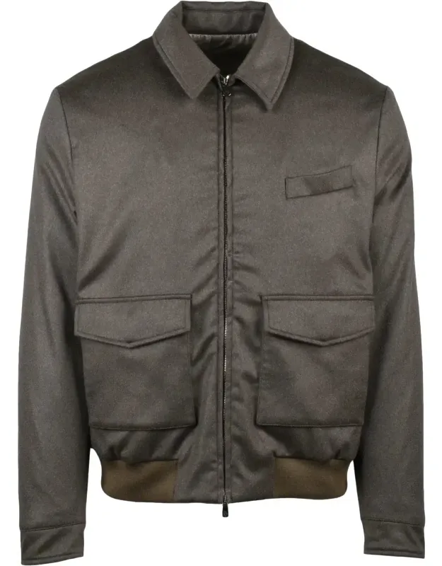 Cashmere Aviator Jacket