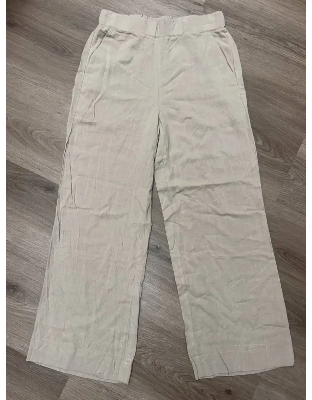 Elastic Waist Wide Leg Pants