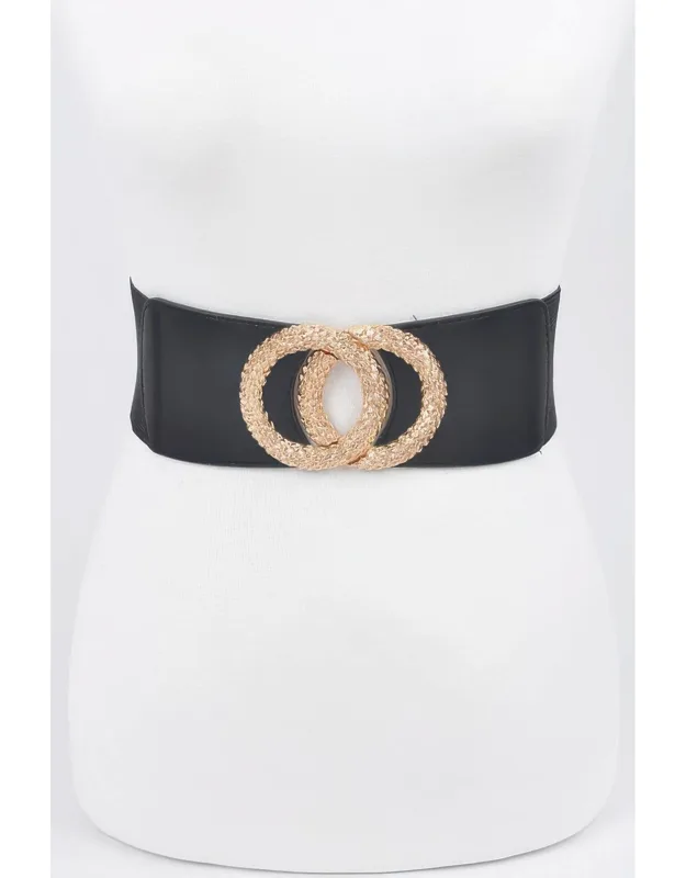 Big Metal Buckle Elastic Belt