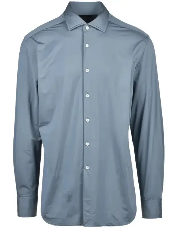 Long-sleeve Polyamide-blend Shirt