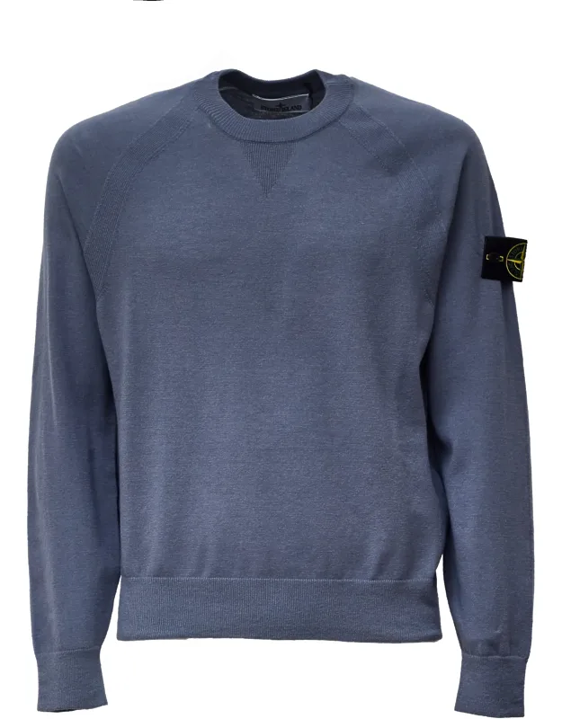 Triangular Insert Ribbed Knit Sweater