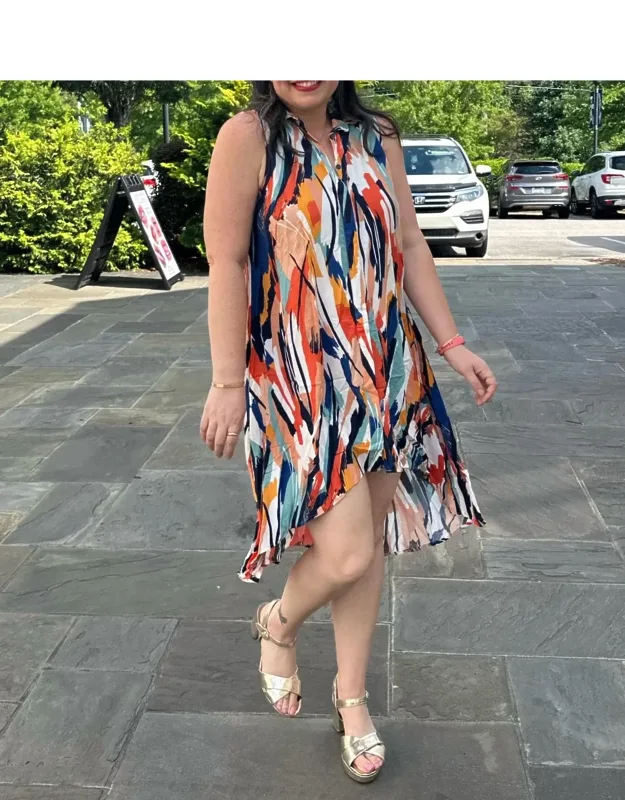 High-low Shirt Mini Dress