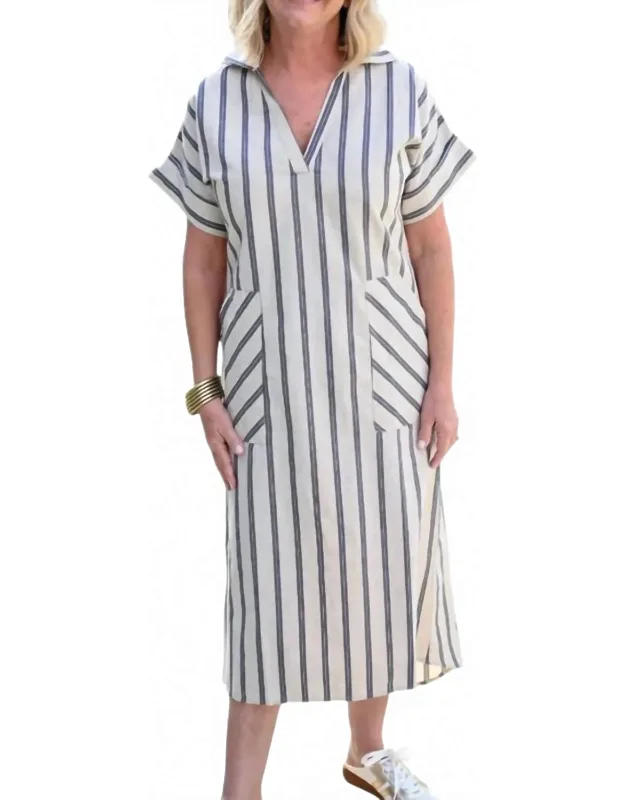 Linen Stripe Dress
