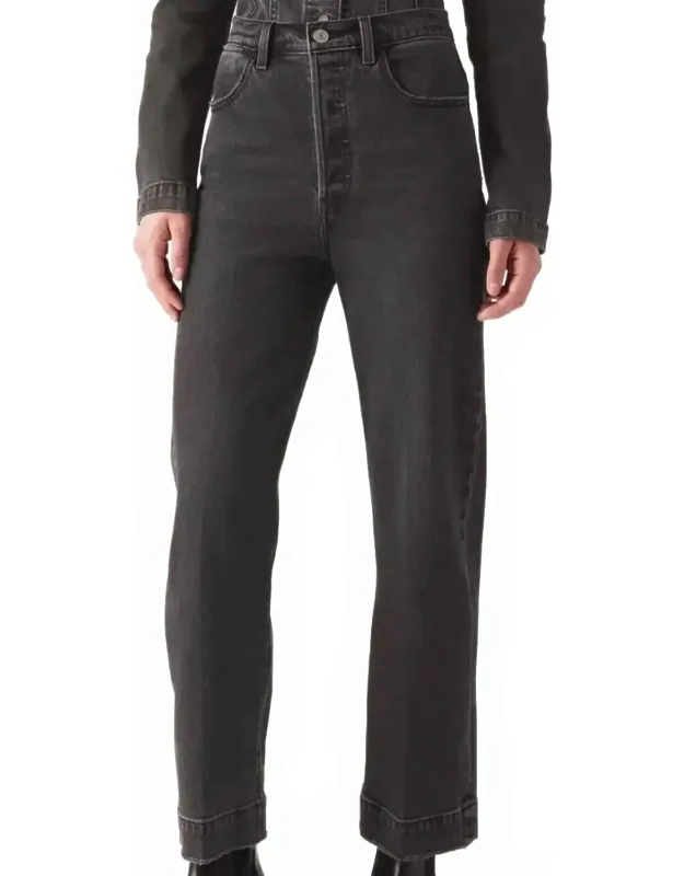 Premium Ribcage Straight Ankle Tailored Jeans