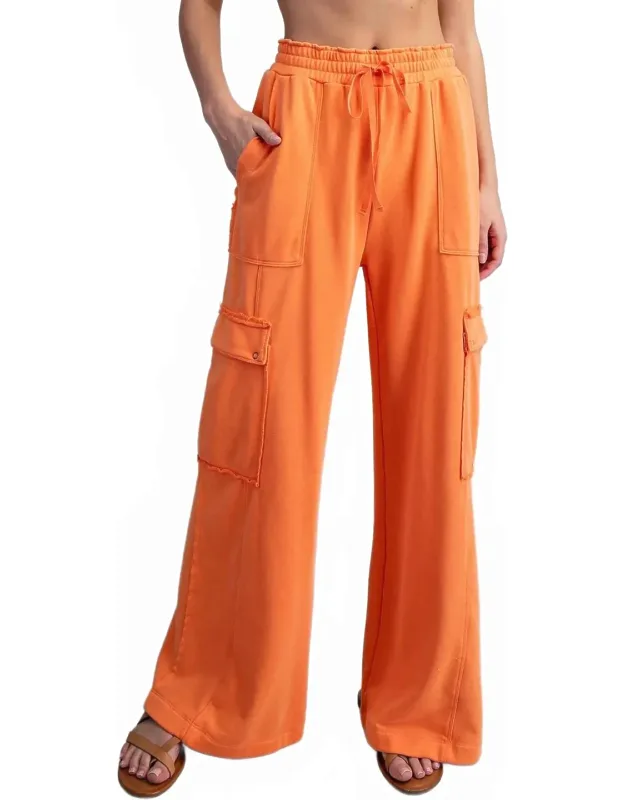 Snow Washed Cargo Sweatpants