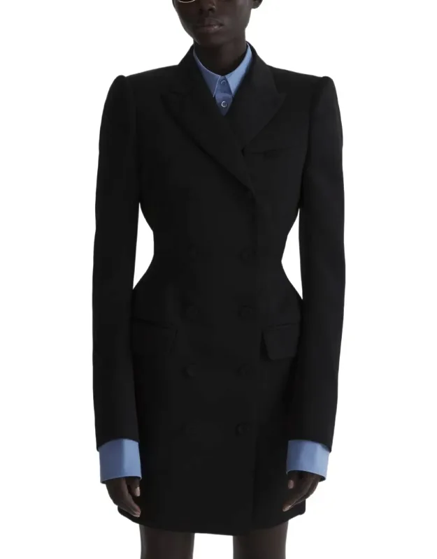 Structured Dress With Double-breasted Front