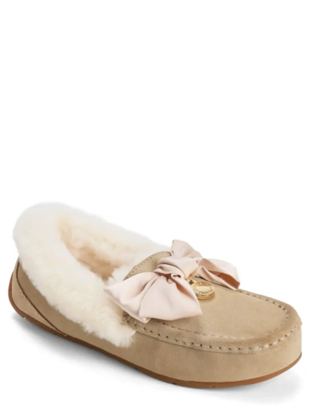 Fireside Dream Bow Moccasin Slippers