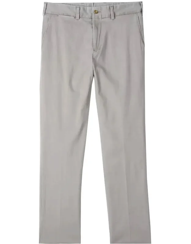 Plain Bottom Straight Fit T400 Comfort Stretch Twills Pants