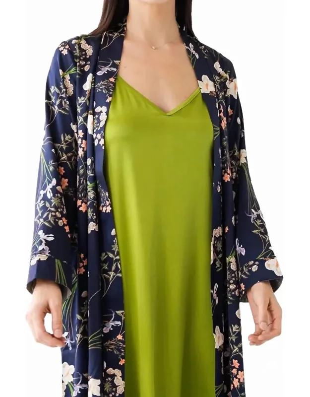 Silk Floral Design Robe