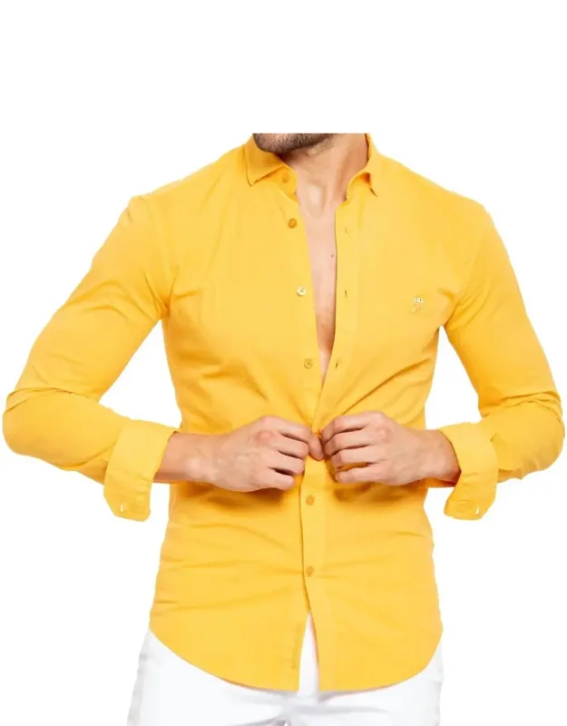 Frog Stretch Button Down Shirt