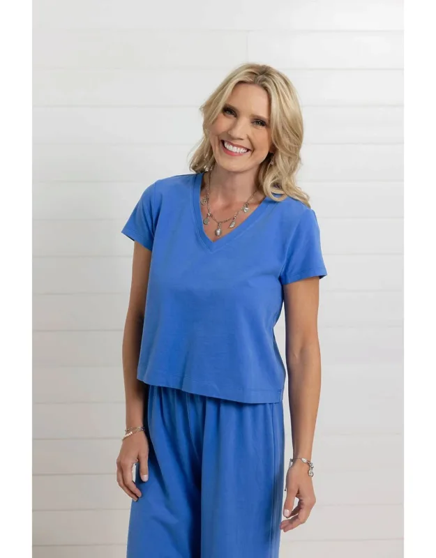 Boxy V Neck Tee