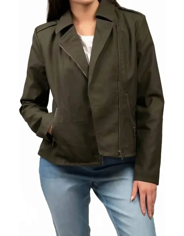 Pleather Moto Jacket