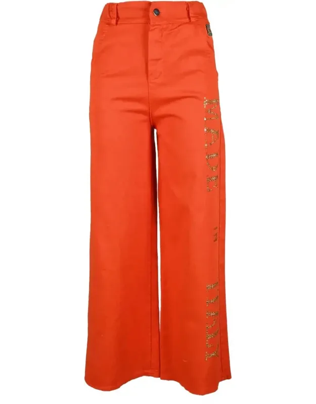 Wide-leg Cropped Trousers