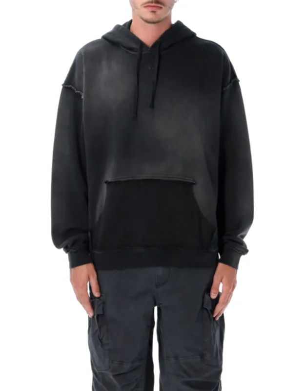 Relaxed Fit Hoodie With Vintage Detailing