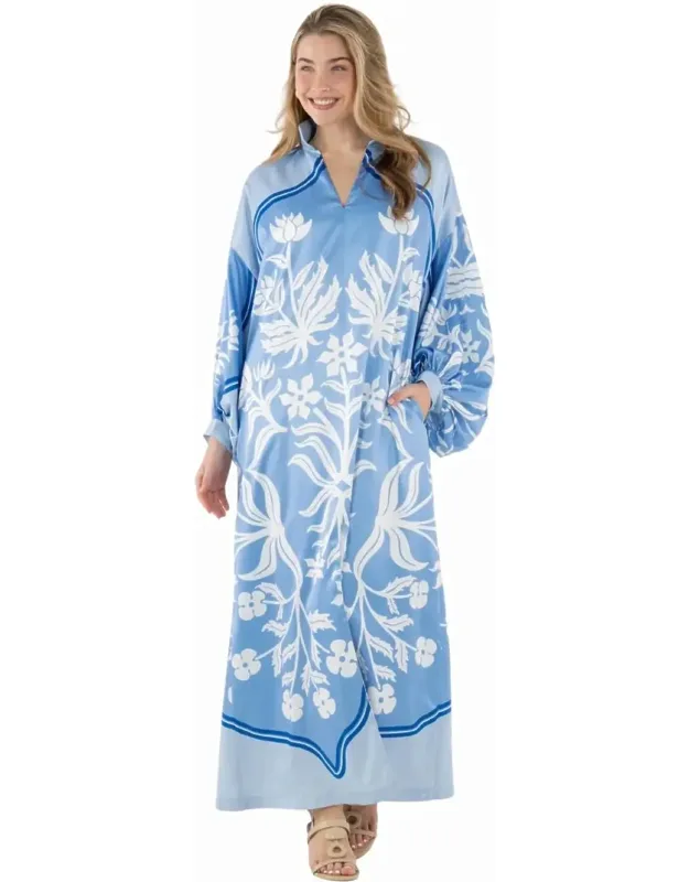 Fiona Dress - Elegant Shift Silhouette With Blouson Sleeves